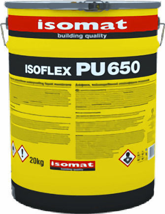 Isomat Isoflex PU 650 Ελαστομερές Επαλειφόμενο Στεγανωτικό Πολυουρεθάνης 1kg Λευκό