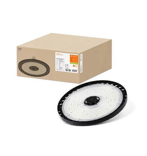 Ledvance Φωτιστικό Καμπάνα 155W Φυσικό Λευκό 22000lm με Ενσωματωμένο LED Μαύρο