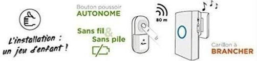 SCS-Sentinel Economy Wireless Doorbell White