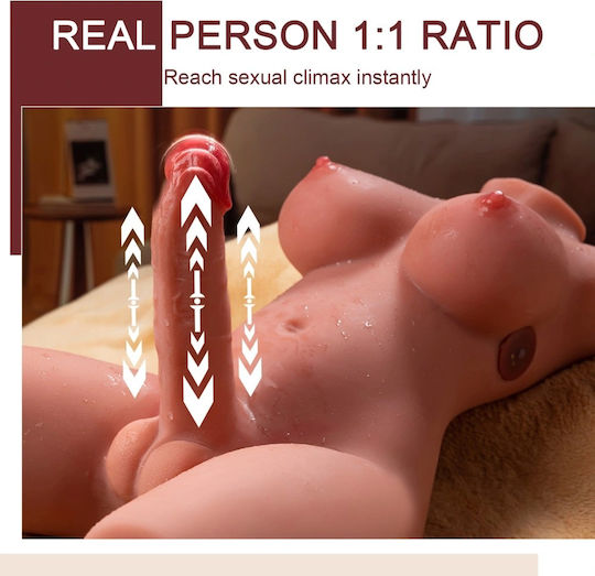 Curve Toys Masturbator Butt με Δόνηση