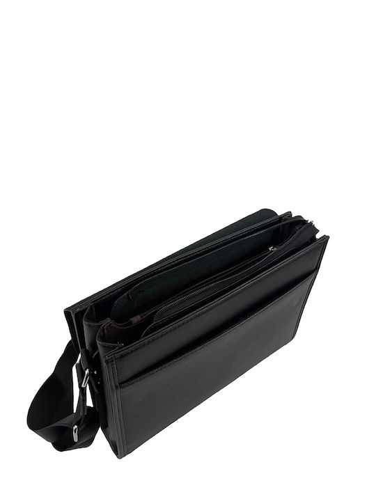 Herren Umhängetasche Office City Schwarz