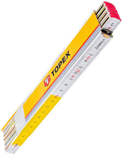 Topex 26C006 Wooden Folding Ruler 2m