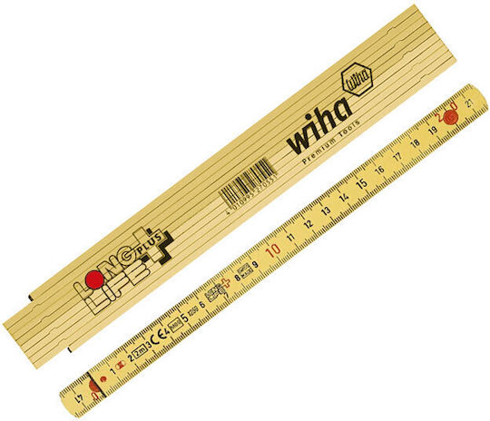 27308 Plastic Folding Ruler 2m