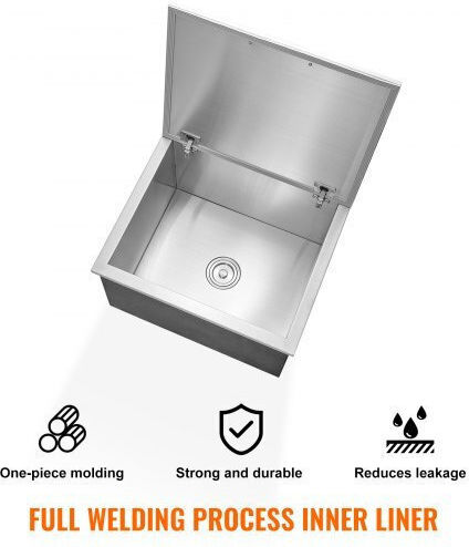 Vevor Găleată de gheață Aluminiu cu Diametru 40.64cm
