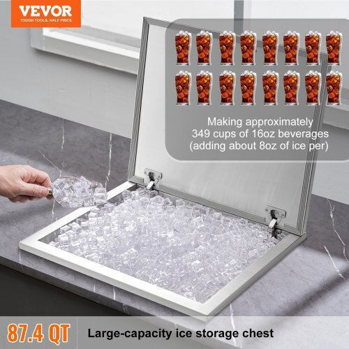 Vevor Găleată de gheață Aluminiu cu Diametru 40.64cm