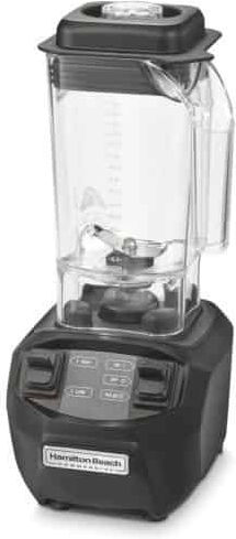 Hamilton Beach Rio Blender Comercial 1.2kW 1/6HP Negru cu Memorie Internă Cana 1.4lt 21.6x19x41cm