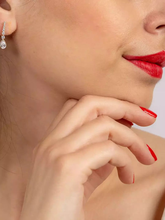 Set with Necklace , Earrings & Ring from Gold 9K with Stones