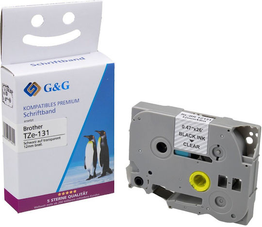 G&G Ταινία Ετικετογράφου Συμβατή με Dymo Rhino/IND