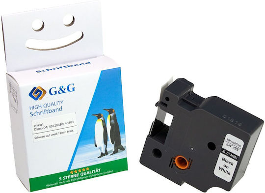 G&G Label Maker Tape 1m x 12mm Compatible With Dymo D1