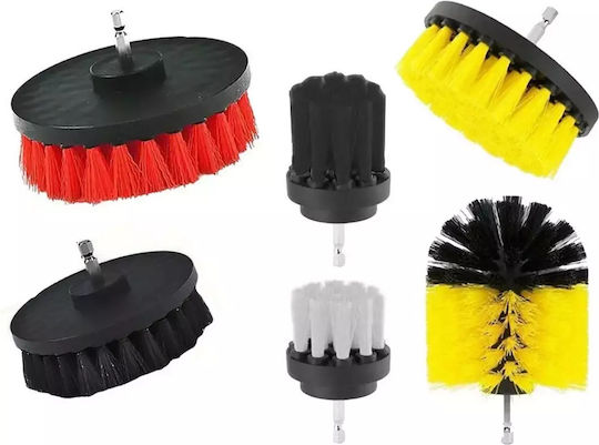 Set Cleaning Polishing Sponges Brushes Drill Screwdriver 23 Pieces Aria Trade