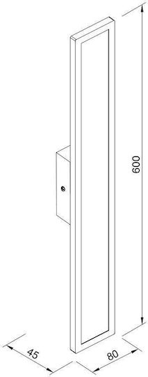 Inlight Wall-Mounted Outdoor Light LED 10W