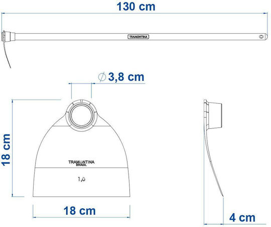 Tramontina Square Hoe with Handle 1.3m Hoe with Pole 77206604