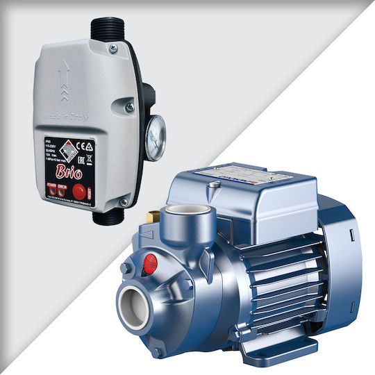 Pedrollo MONTAJ PKm 65 + BRIO Cu o singură fază Pompa de presiune pentru apă Fără rezervor 0.75hp