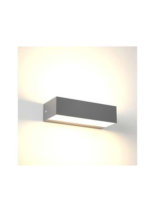 Inlight Martin Wall-Mounted Outdoor Ceiling Light LED IP65 9W with Adjustable White Light Double Beam 17x4.6x4.6εκ.