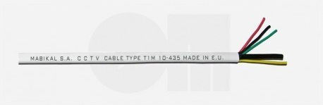 mabikal Connection Cable for CCTV Systems Coaxial Gray Gray T1M10435