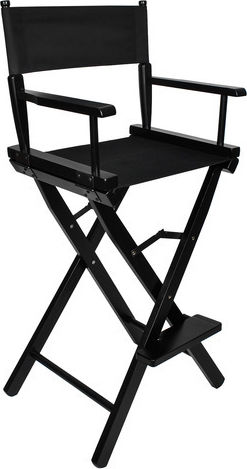 Beautylushh Chair for Makeup with Adjustable Height Black