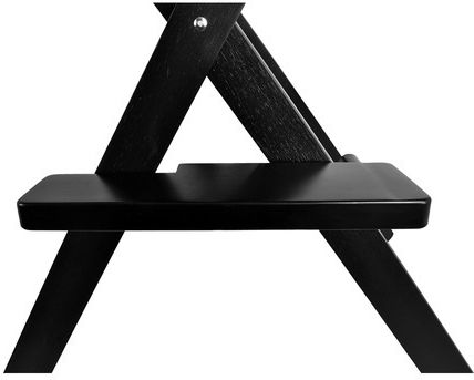 Beautylushh Chair for Makeup with Adjustable Height Black