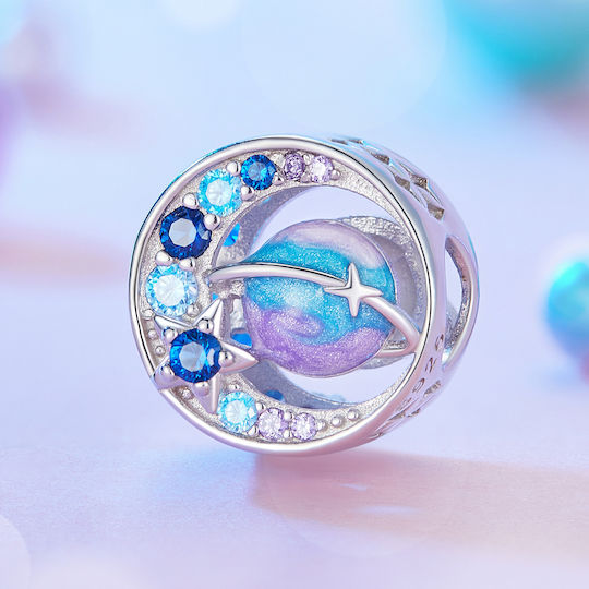 Charm Argint 925 Galaxy Colorat