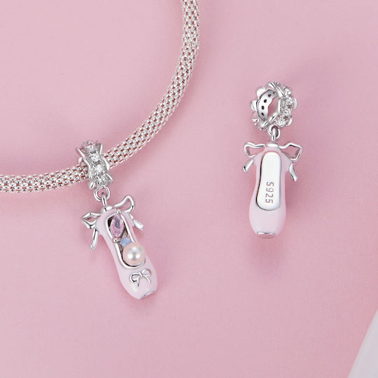 Charm Argintiu 925 Pantof De Balet