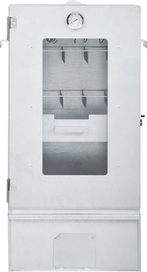 Vidaxl BBQ Smoker Cold Smoke System Galvanized Steel Silver