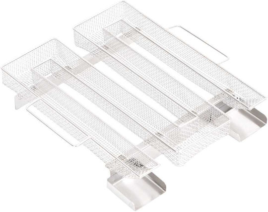 Vidaxl BBQ Smoker Cold Smoke System Galvanized Steel Silver