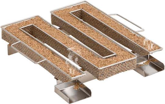 Vidaxl BBQ Smoker Cold Smoke System Galvanized Steel Silver