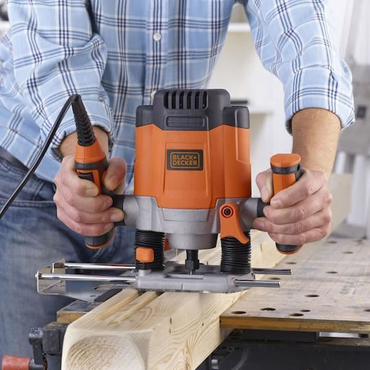 Black & Decker Einstechfräser 1200W mit Geschwindigkeitsregelung