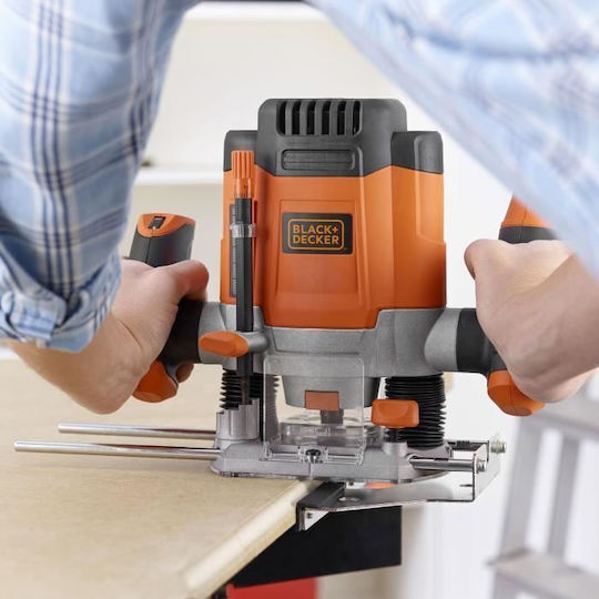 Black & Decker Einstechfräser 1200W mit Geschwindigkeitsregelung