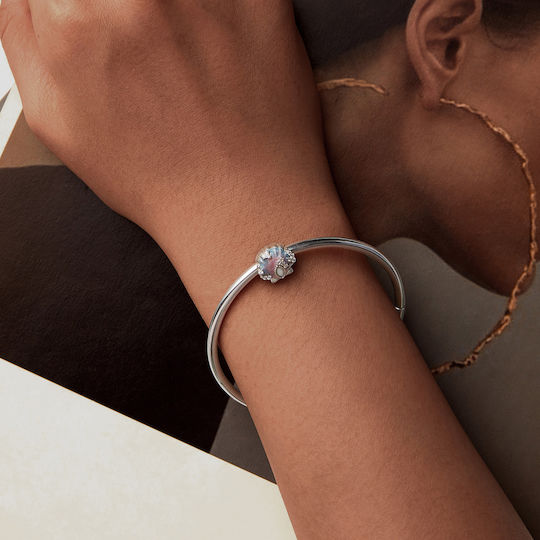 Silber Charm 925 Rosa Blau Muscheln