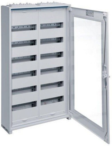 Hager Wall mounted Waterproof 36-Elements Fuse Box with 6 Rows W800xH950xD160mm