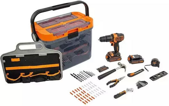 Black & Decker Black & Decker Percussive Drill Driver Battery 18V 2x1.5Ah