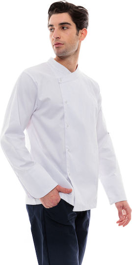 IdealPress Coat Chef 100% Cotton made White with Long Sleeve