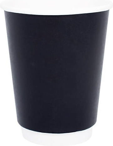 Black Paper Cup Double Wall 16oz 25pcs 1-54881