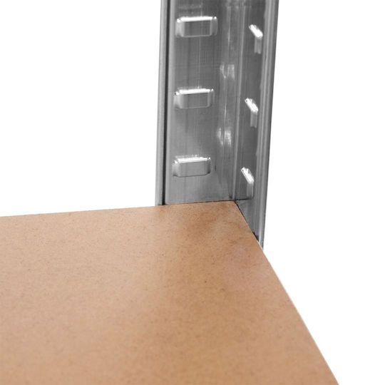 Green Blue Dexion Galvanized Shelf 90x40x180cm with 5 Shelves Total Load Capacity 875kg