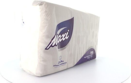 Maxi Napkin 1-Ply White 24x23cm 750pcs