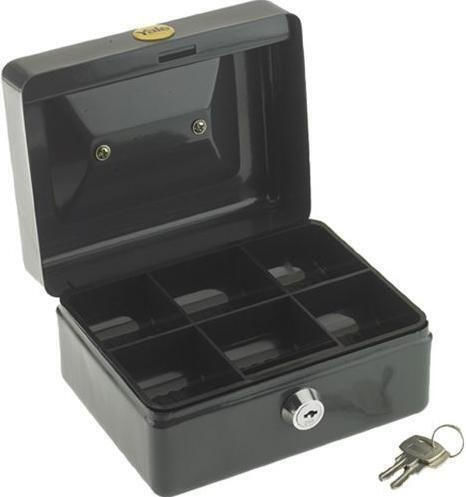 Yale Cash Box with Lock Black YYCB/080/BB2