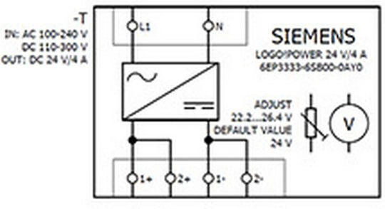 Siemens DIN Rail Power Supply 4A/24V