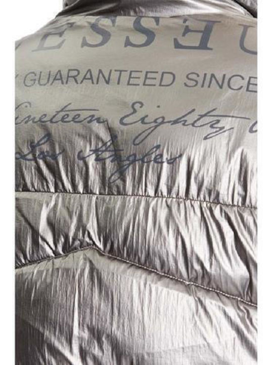 Jacket Puffer Silver Shine