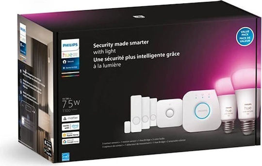 Starter Kit Smart Security 2xe27 Led Rgbw Motion Touch Sensor White Hue Secure 929002468824 Philips 929002468824 White