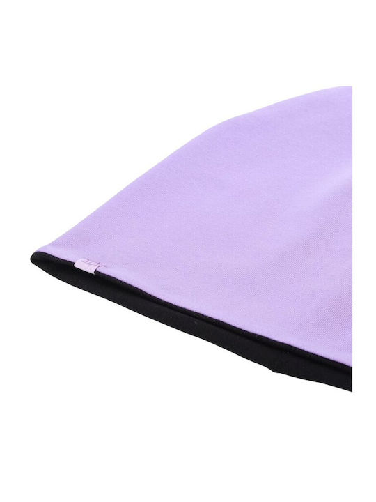 Kids Beanie Double Sided Knitted Lilac