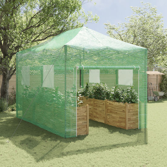 vidaXL 42006642 Seră Casa cu Cadru Metalic 4.1x2.8x3.15m