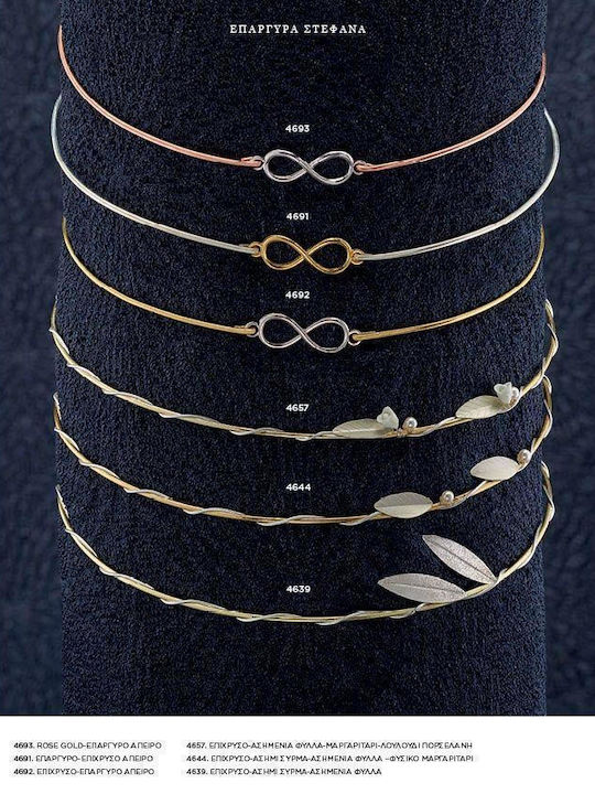 Silver Plated Wedding Crowns Gold Plated Olive Leaves