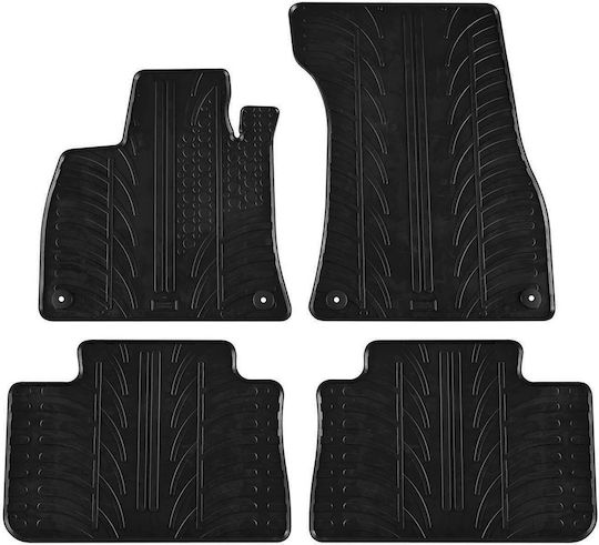 Gledring Set of Front and Rear Mats 4pcs for Audi e-tron 2019 Black