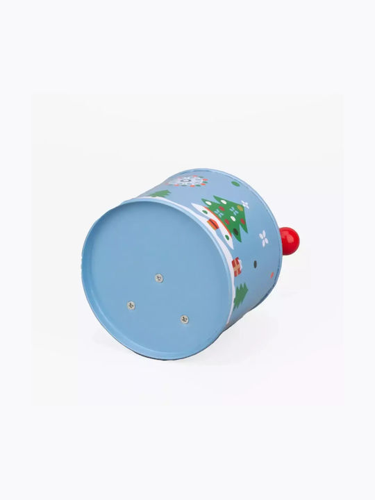 SP Souliotis Christmas Metal Figure Box with Music Santa Claus