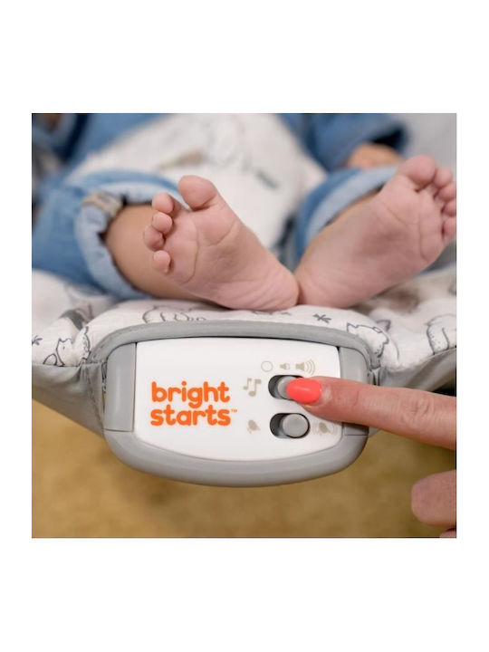 Bright Starts Електрически Релакс Бебе Disney Baby - Winnie The Pooh с Музика и Вибрация Син за Дете до 2.28кг