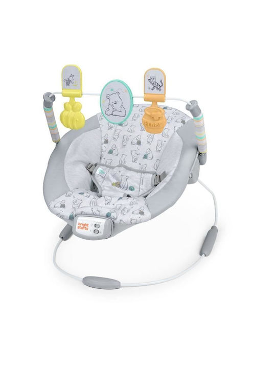 Bright Starts Електрически Релакс Бебе Disney Baby - Winnie The Pooh с Музика и Вибрация Син за Дете до 2.28кг
