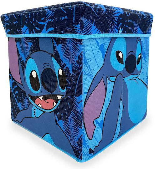 Disney Children's Storage Box made of Fabric Lilo Stitch Blue 30x30x30cm 1pcs