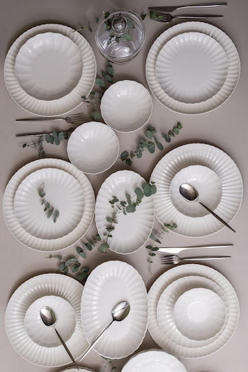 Kutahya Porselen White Porcelain Dinnerware Set 40pcs