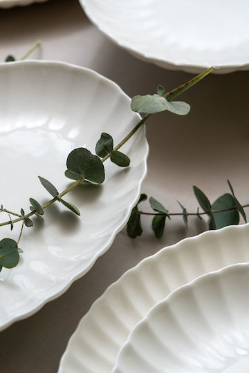 Kutahya Porselen White Porcelain Dinnerware Set 40pcs