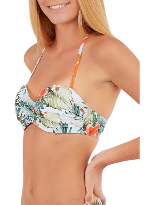 Strapless Bikini Top Γαλάζιο